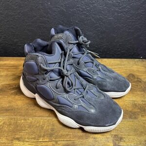 Adidas Yeezy 500 High FW4968 Slate Suede Neoprene Sneakers Mens Size 11